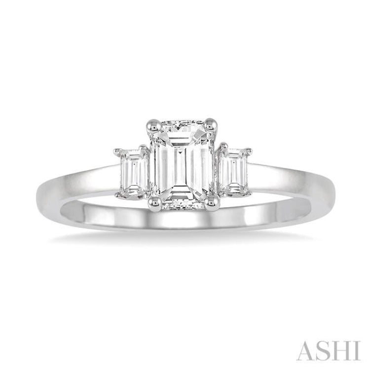 Emerald Diamond Engagement Ring - idem Diamonds
